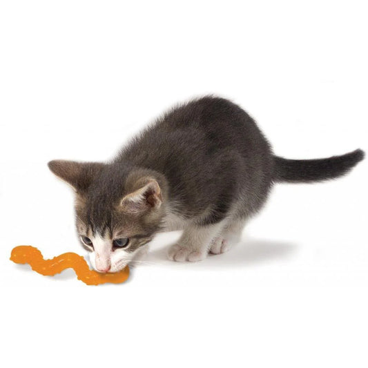 Petstages Orkakat Wiggle Worm Dental Catnip Cat Toy
