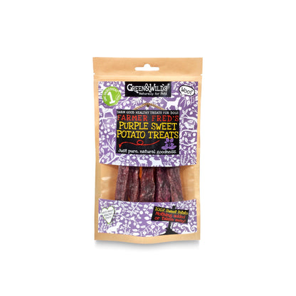 Green & Wilds Sweet Purple Sweet Potato Treats, 100g